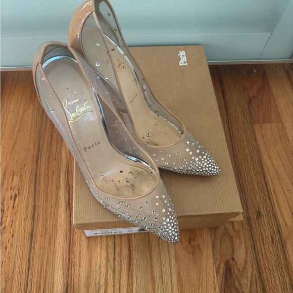 Christian Louboutin Nude Body Strass Heels (120) - Picture 4 of 7